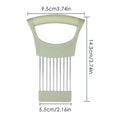 Onion Slicer stainless steel potato chip onion holder Tomato Onion Slicer Holder Vegetables Cutting Fork Kitchen Gadgets Oasis Select Light Green