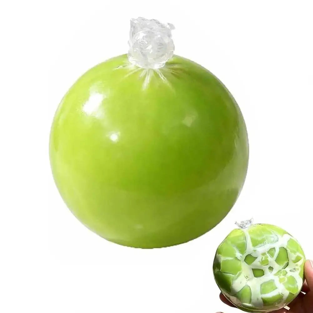 Matcha Mint Chocolate Handmade Ball Anti Stress Squeeze Sensory Fidget Toy Cracking Wax Ball Soft Decompression Toys 1pcs Oasis Select Green grapes