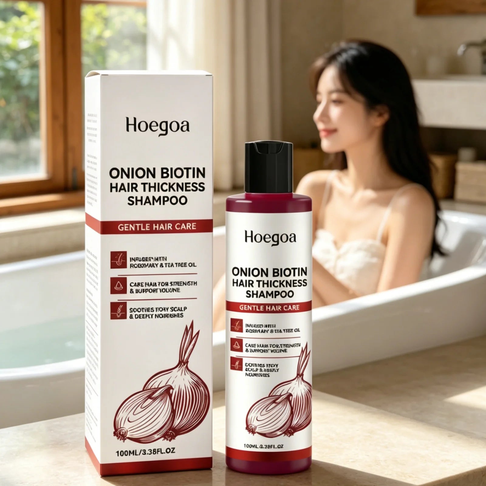 Hoegoa Onion Biotin Shampoo – Scalp Soothing & Nourishing Biotin Hair Shampoo Oasis Select