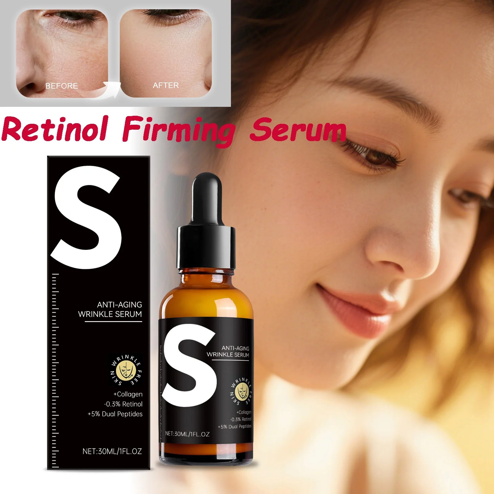 Hoygi Retinol Firming Serum – Anti-Aging & Pore Minimizing Retinol Face Serum Oasis Select