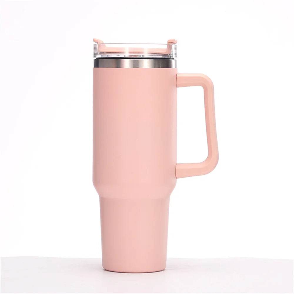 40oz Tumbler Vacuum Insulated Thermos Custom Travel Cup Stainless Steel Water Bottle Coffee Mugs With Handle Outdoor Drinkware Oasis Select AAA 1-1.5L