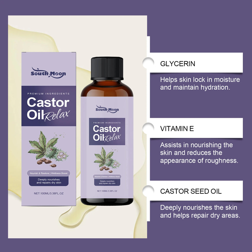South Moon Castor Body Massage Oil – Nourishing & Firming 100ml Body Massage Oil Oasis Select