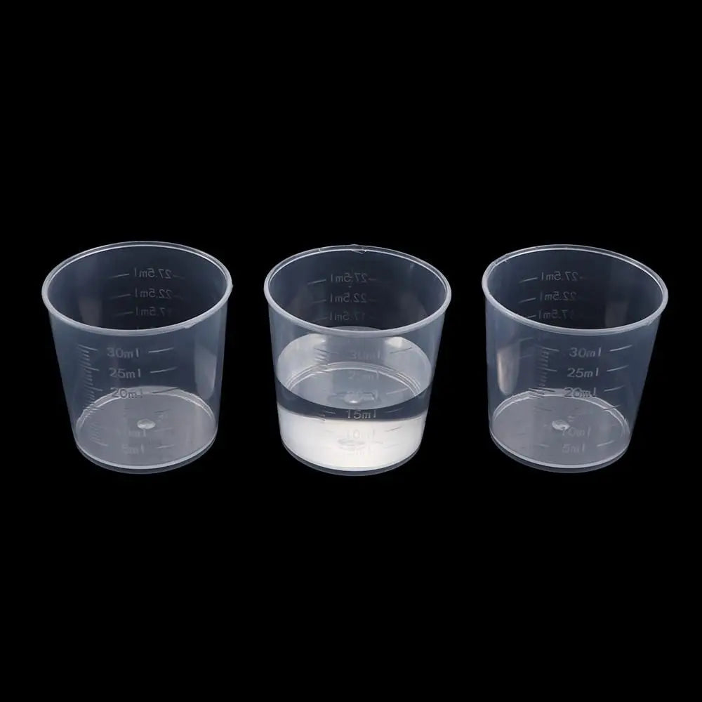 30ml Plastic Graduated Measuring Cups for Resin – 20 Pack