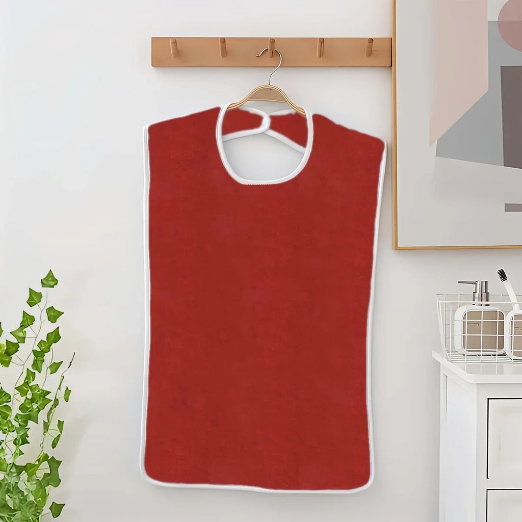 1pc Adult Bib for Eating and Care, Soft and Lightweight Daily Care Apron, Essential Aid for Elderly Mealtime Recovery Oasis Select