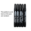 10pcs Waterproof Permanent Markers, Large Capacity Black Ink, Oil-Based, Ideal for Office & Marketing Use Oasis Select 5pcs