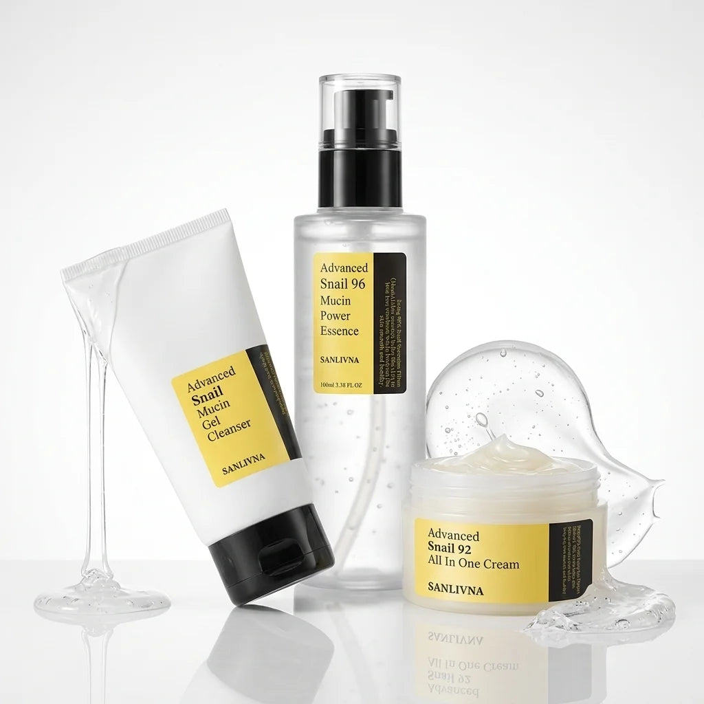 Snail mucus 96 facial essence reduces fine lines, facial cleanser deeply cleans impurities on the face, and moisturizes the skin Oasis Select