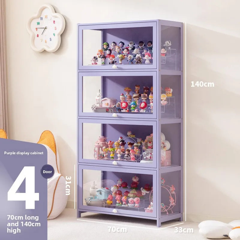 New Doll Storage Doll Doll Display Cabinet Transparent Shelf Display Box Baby Cabinet Pain Cabinet Rack Oasis Select Fourthfloor70