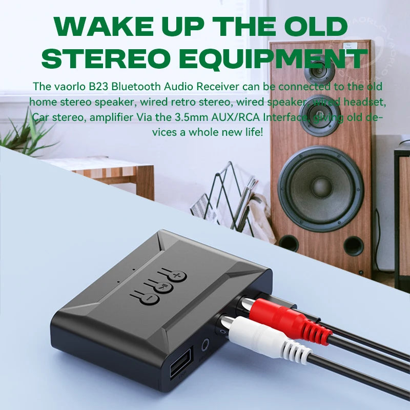 Bluetooth 5.4 Audio Receiver U Disk RCA 3.5mm AUX USB Stereo Music Wireless Adapter With MIC For Car Kit Amplifier Wired Speaker Oasis Select