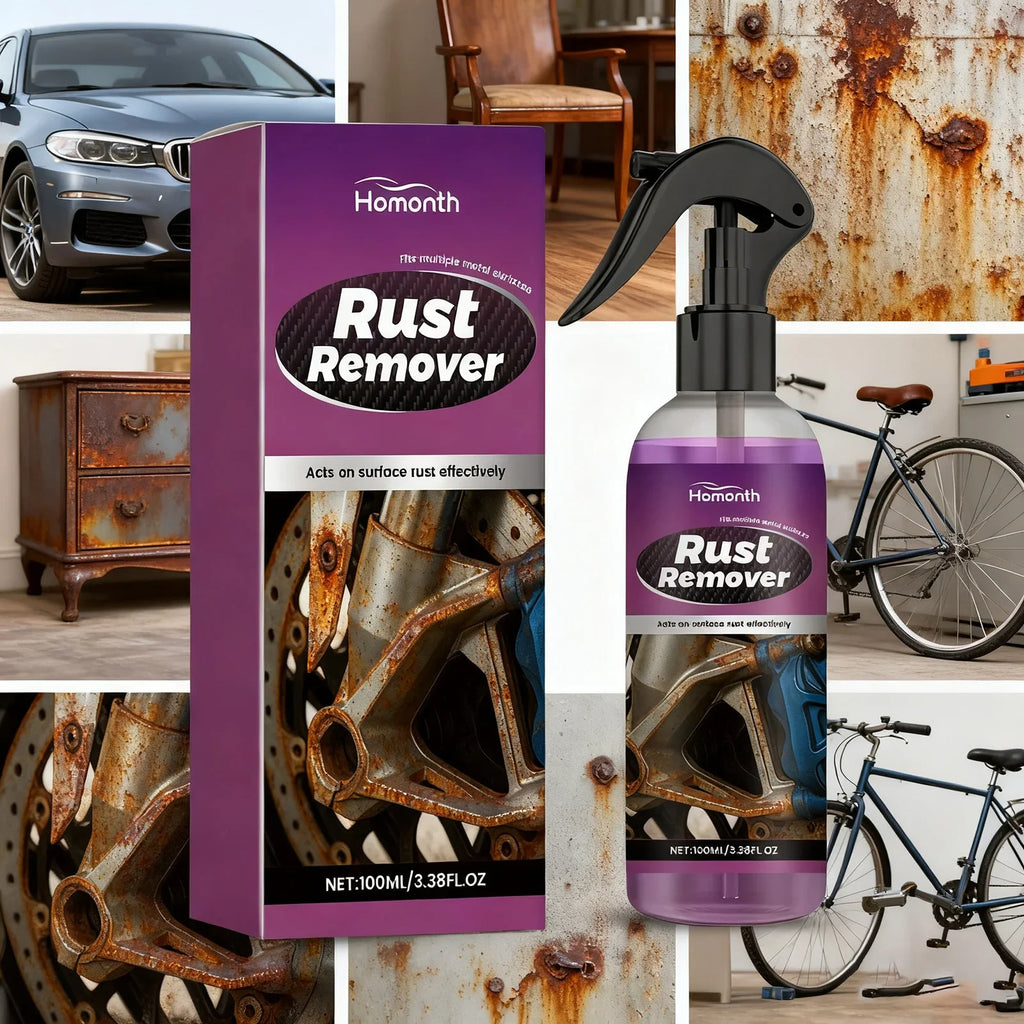 Car Rust Remover Spray Safe for Auto Paint Metal Surface Treatment for Chassis, Wheels, Tools Prevents Corrosion Degreaser 100ml Oasis Select