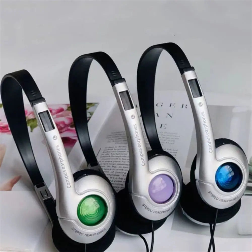Y2k Personality Retro Headphones Millennium Wind Headset Blue Black Fashion Style Headset Over Ear Earbud 3.5mm Type C Headset Oasis Select