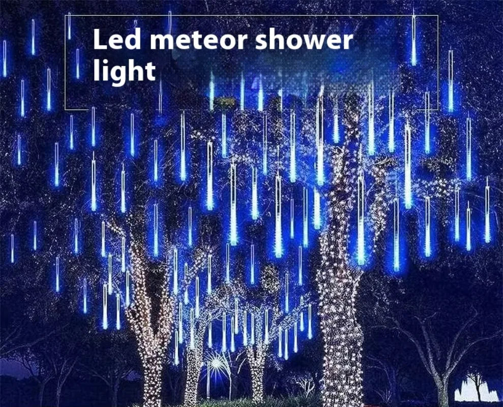Led Solar Meteor Shower Light String Street Lamp Ambient Light Seven-color Waterproof Colored Light Strip Oasis Select