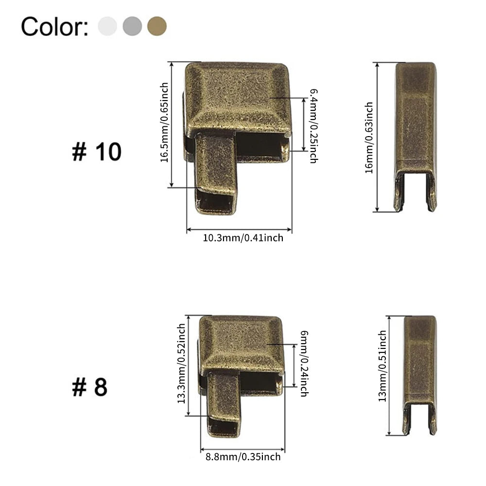 Zipper repair kit fixing box and insertion pin 3#5#8#10 for bag coat clothing opening zipper replacement Oasis Select