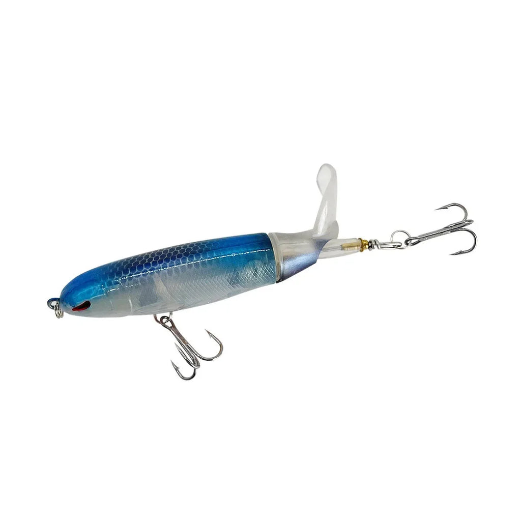 1 4 Topwater Fishing Lure Whopper Popper Artificial Bait Hard Plopper