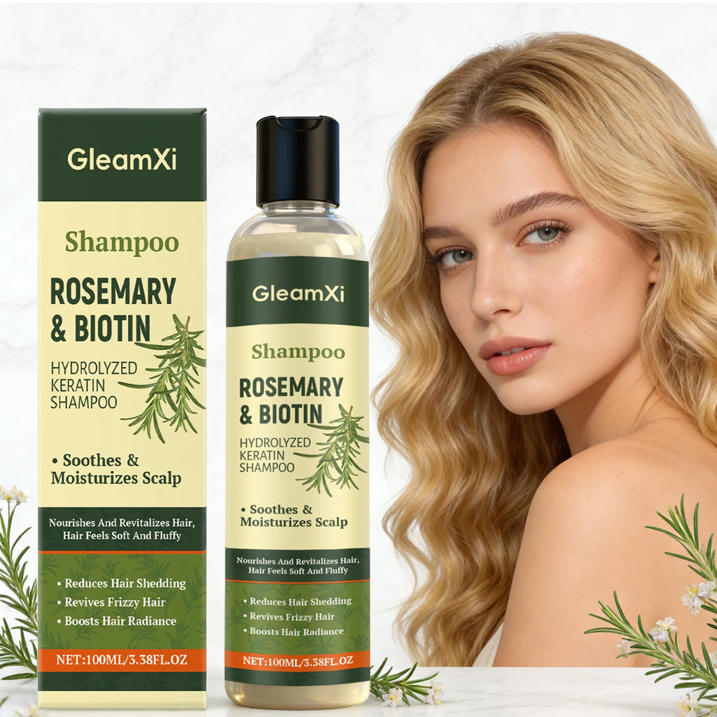 Organic Rosemary Biotin Shampoo Hair Thickening Strengthening Shampoo Deep Nourishing Volumizing Anti Dandruff Hair Care Product Oasis Select