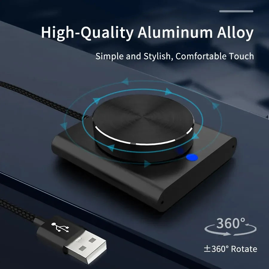 GGBEE USB Volume Control Knob – Dual Mode PC & Mac Audio USB Audio Controller Oasis Select