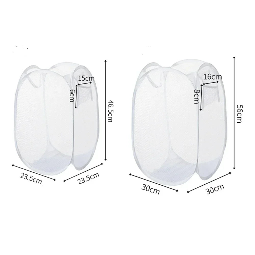 Dirty Clothes Basket Skeleton Ventilated Foldable Easy Storage Portable Large Capacity Clothes Basket Oasis Select
