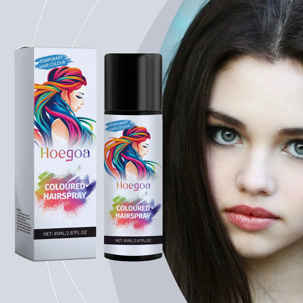 HOEGOA Temporary Black Hair Dye Spray – Cover Grey Hair Temporary Hair Spray Oasis Select