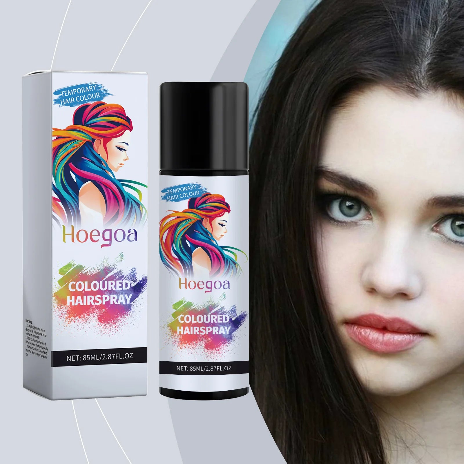 HOEGOA Temporary Black Hair Dye Spray – Cover Grey Hair Temporary Hair Spray Oasis Select