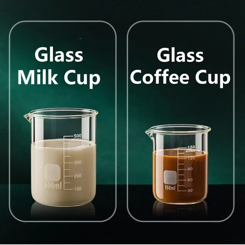 Glass Measuring Cup High Borosilicate Clear Scale Cup Heat-resisting Laboratory Beaker Kitchen Baking 50/100/150/250/500/1000ml Oasis Select