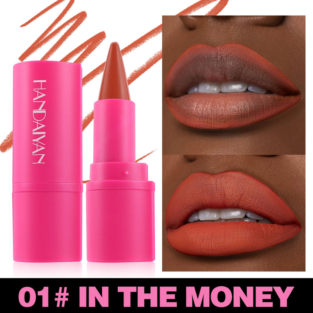 Handaiyan 2-in-1 Matte Lip Liner & Lipstick Pen | Waterproof Lip Liner Crayon Oasis Select 01 In the money