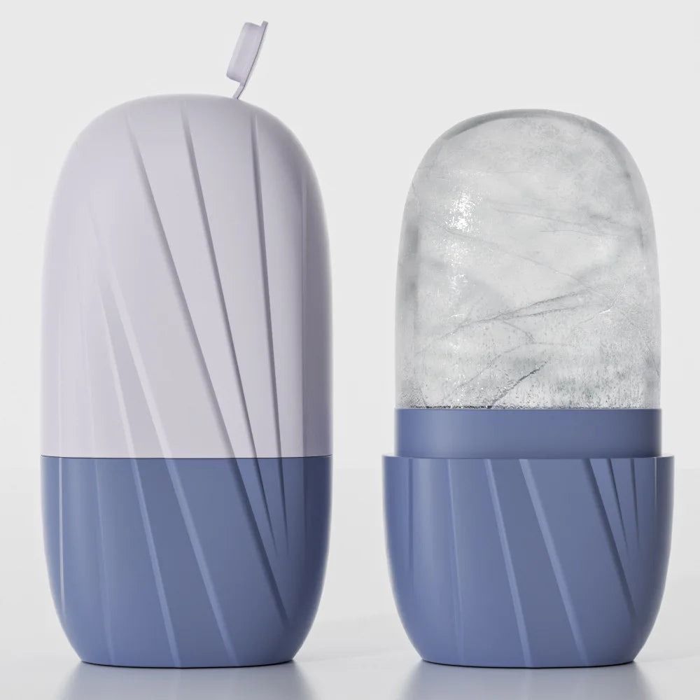Face Ice Roller & Silicone Ice Tray – Reusable Cooling Massager