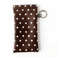 Polka Dot Eyeglasses Case – Travel Sunglasses Zipper Pouch Eyeglasses Case Oasis Select Brown