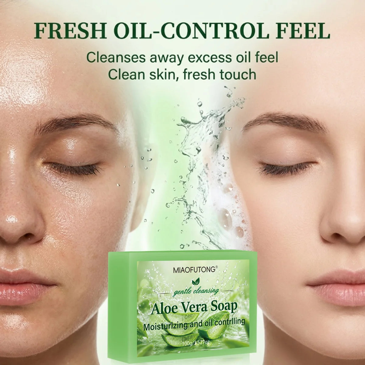 Aloe vera soap, rich in aloe vera and glycerin, gently cleanses, cleanses, and bathes the whole body. It smooths rough skin Oasis Select