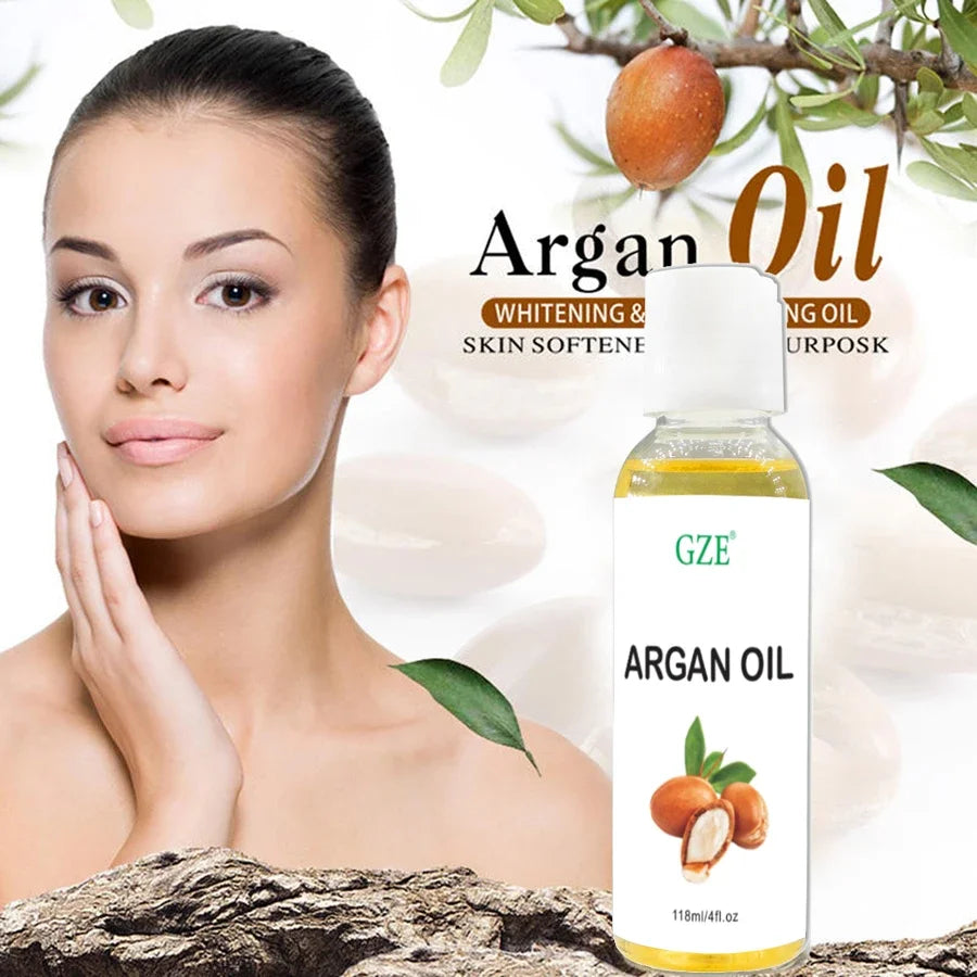 GZE Organic Moroccan Argan Oil | Cold Pressed Virgin Moisturizer