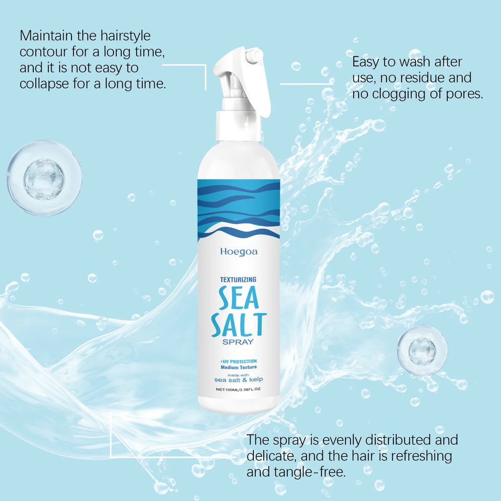 Sea Salt Hair Styling Spray For Improve Hair Volumizing Texturing Lasting Styling Strong Holding Moisturizing Hair Fluffy Spray Oasis Select