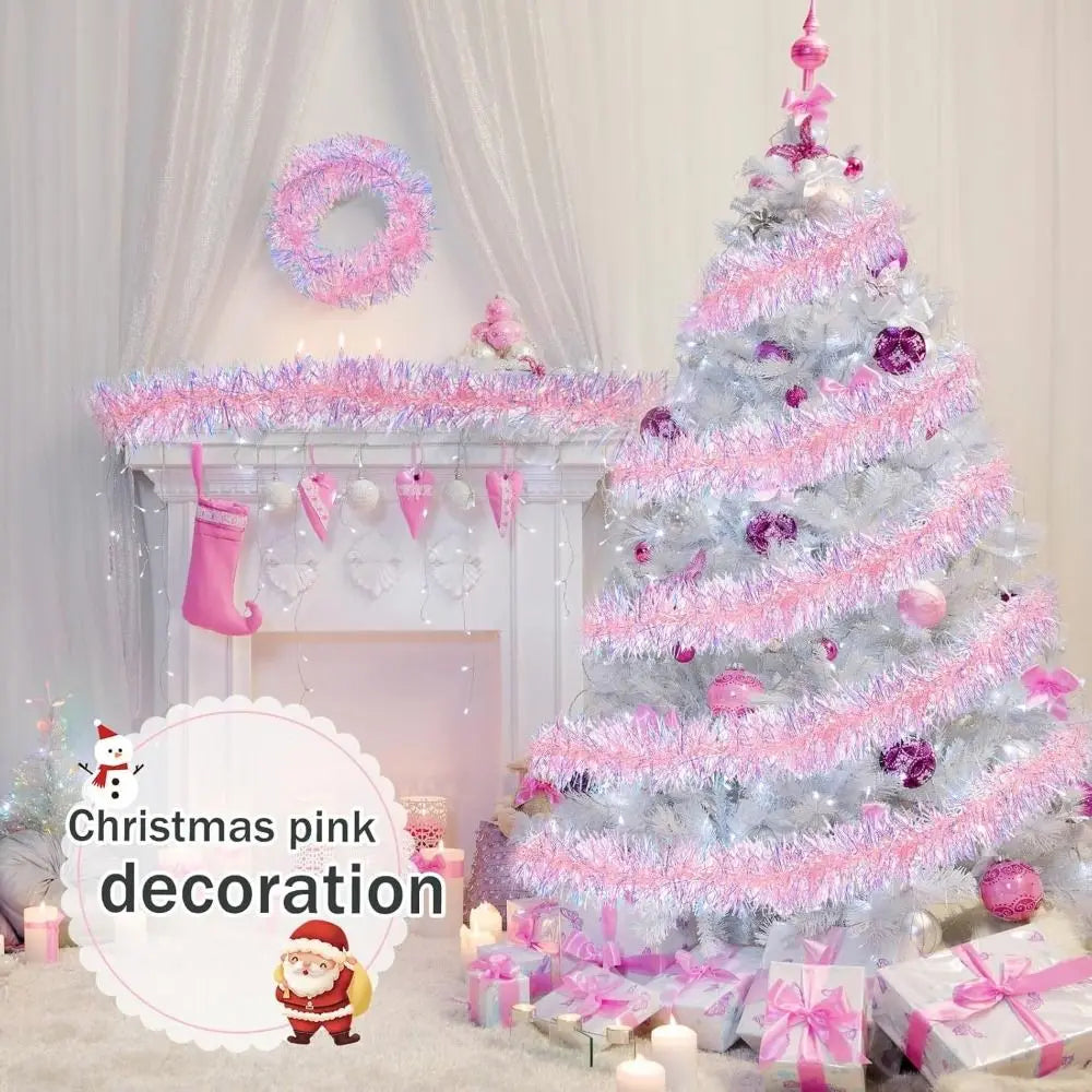 2M Colorful Tinsel Garland Strip – Christmas & Party Décor