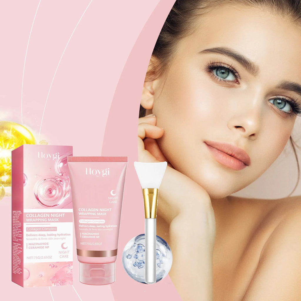 Hoygi Collagen Anti-Wrinkle Peel-Off Face Mask + Scraper