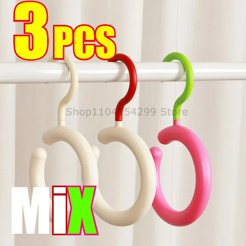 Hat Storage Clothes Hanger Invisible Luxury Multi-Function Hook Home Use New 2025 Plastic Coat Hanger Nordic Sle Adult Closet Oasis Select Mix3