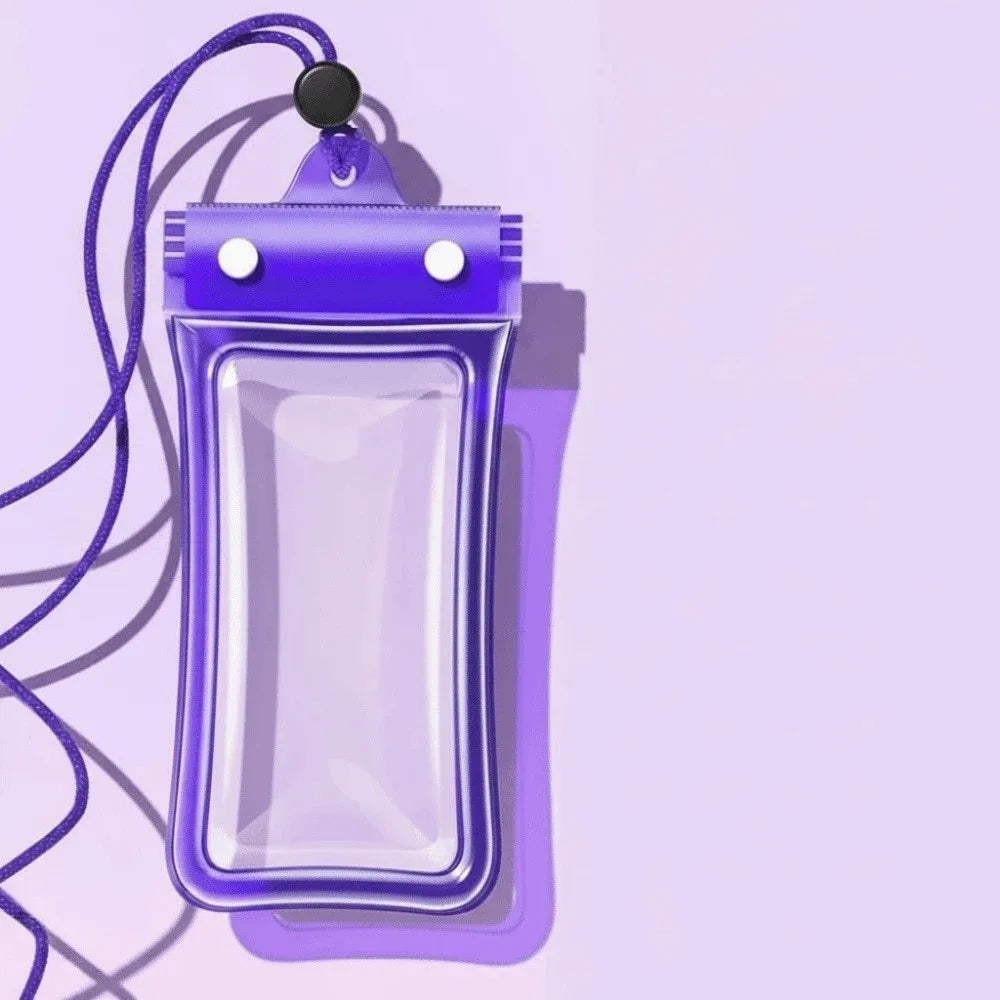 Adjustable Strap Waterproof Phone Pouch Sealed Lightweight Crossbody Dry Bag PVC ABS Transparent Hanging Neck Bag for Gifts Oasis Select Purple