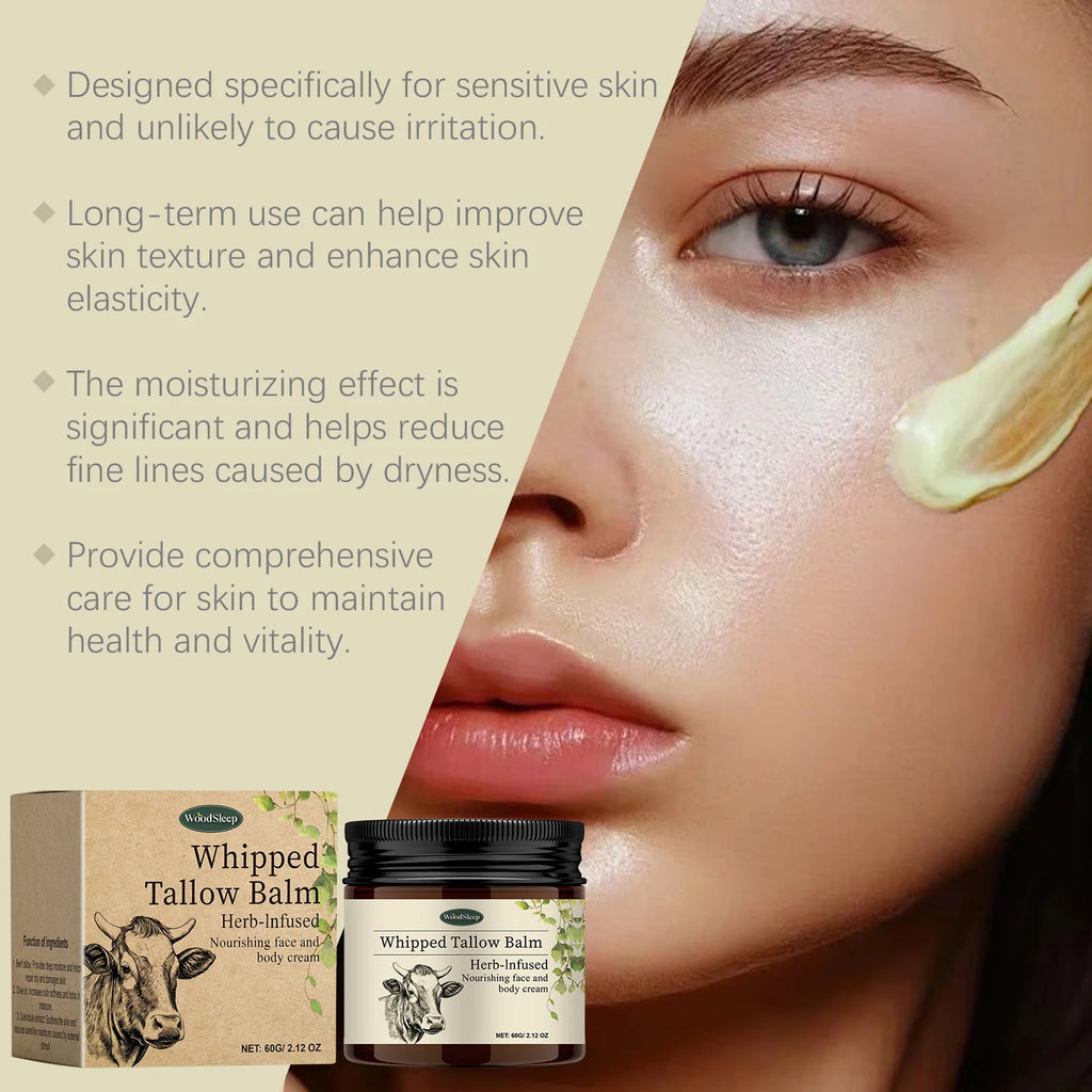 WOODSLEEP Whipped Tallow Balm – Face & Body Moisturizer Whipped Tallow Balm Oasis Select
