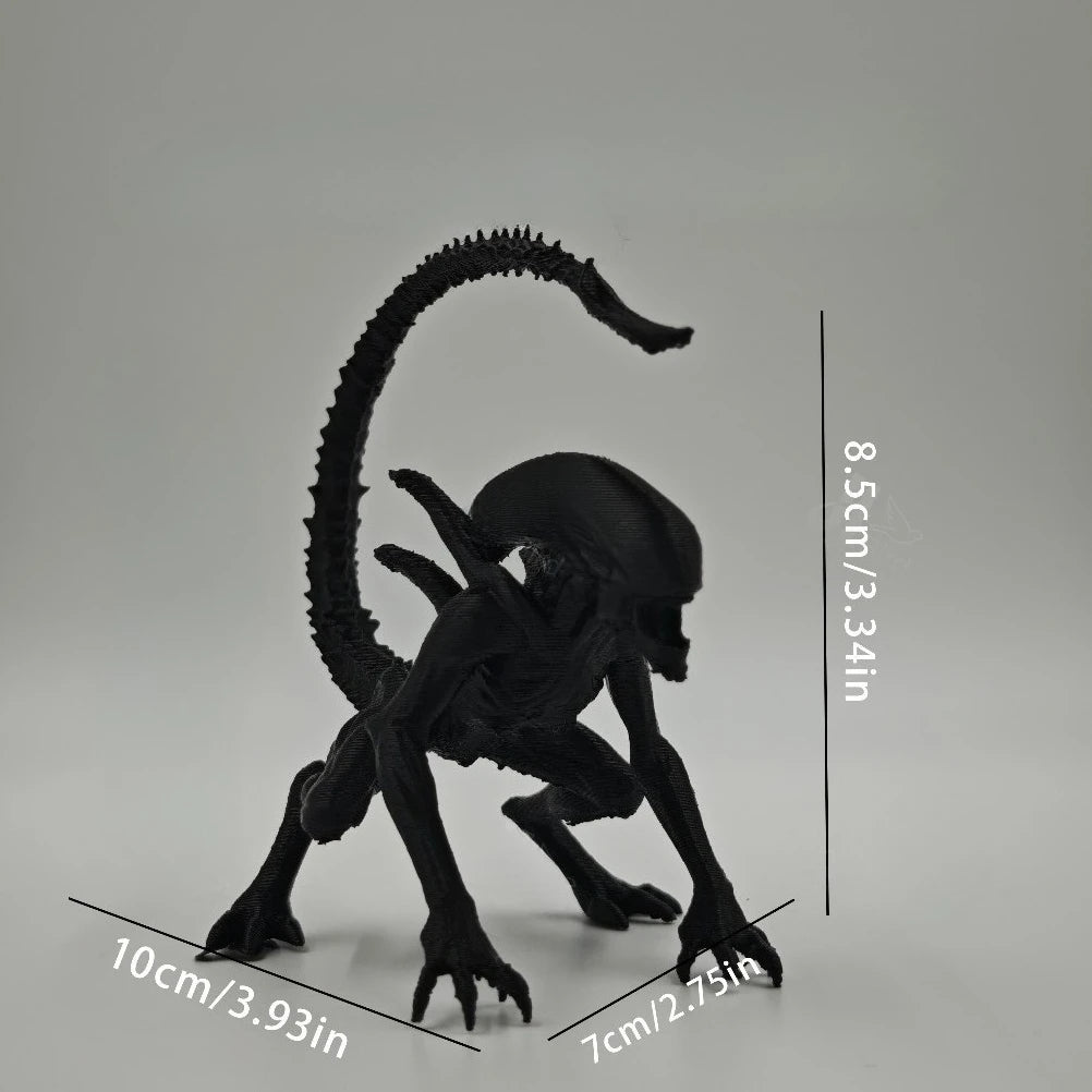 Alien Sci-Fi Monster Sculpture 3D Printed Dark Fantasy Figurine Gothic Desktop Collectible Ornament for Game Room Decor Gift ﻿ Oasis Select
