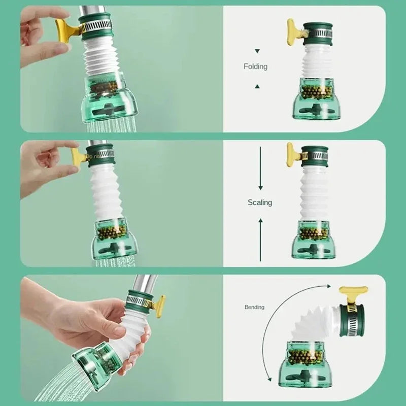 Universal 360 Rotation Faucet Bubbler Swivel Water Saving Economizer Head Shower Kitchen Faucet Nozzle Adapter Sink Accessories Oasis Select