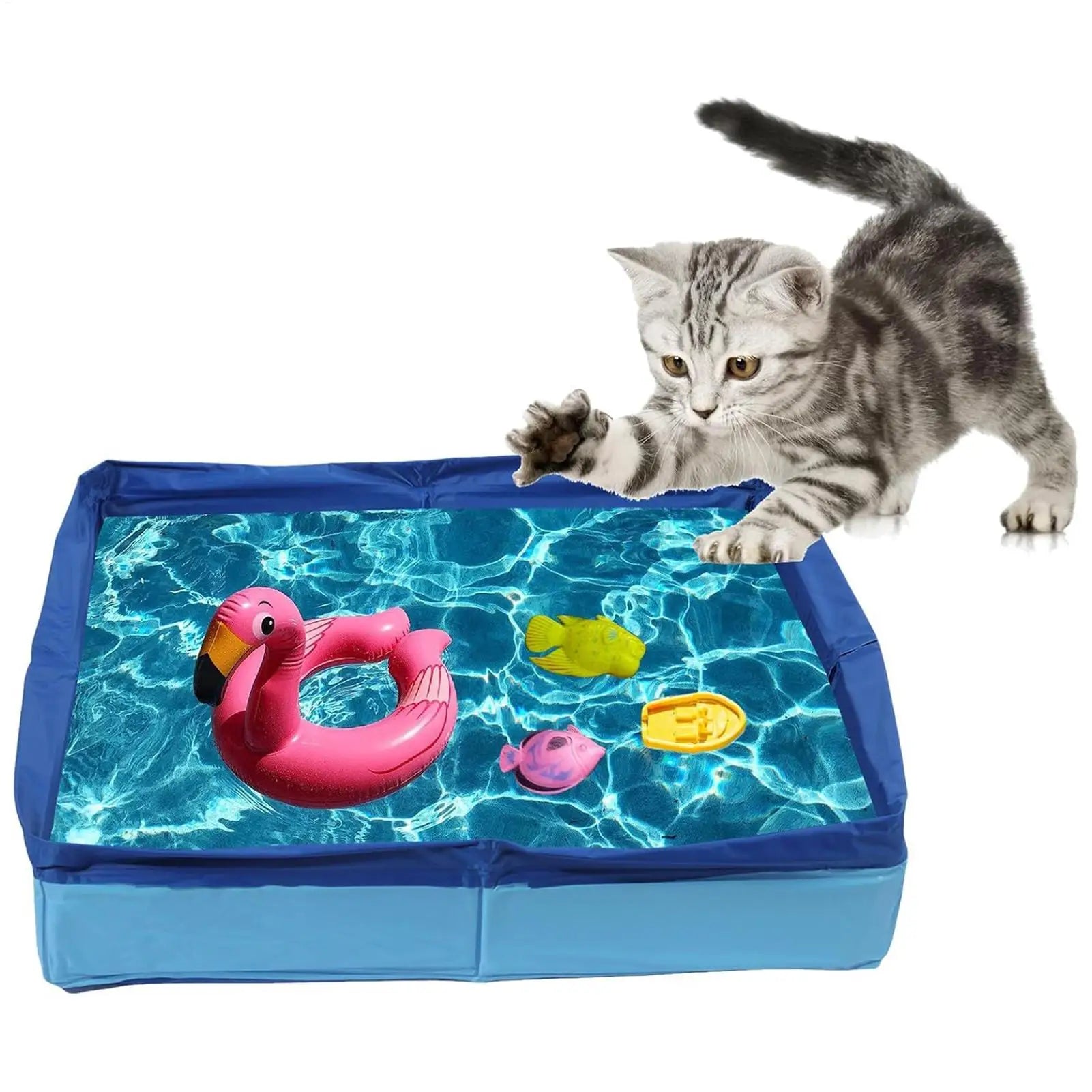 Dog Kiddie Pool PVC Folding Swimming Pool For Dog Non-Inflatable Save Space Pet Puppy Bathing Tub For Puppy Cats Other Animals Oasis Select