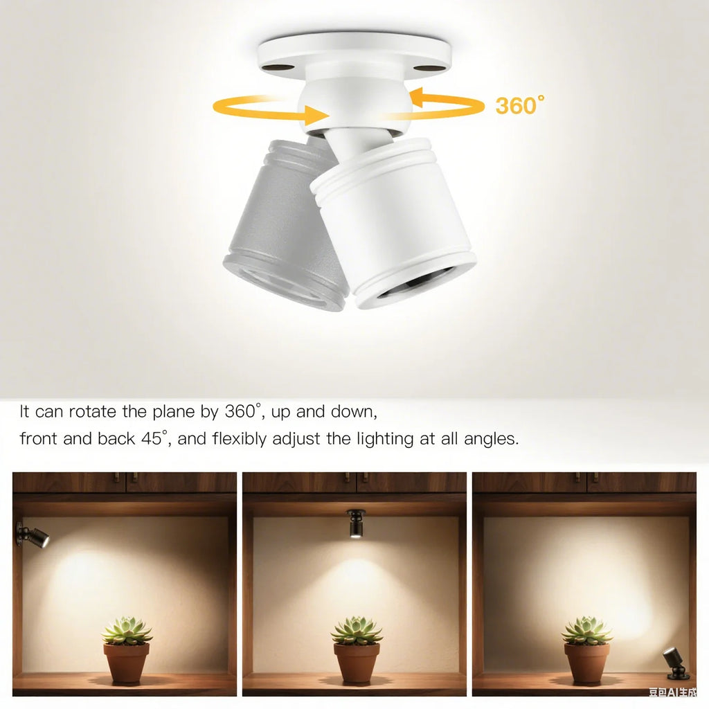 USB 5V 2-10pcs SpotLight Decor Lights for Wine Closet Anime Character Display Shelf Collectibles Souvenirs Cabinet Downlight Oasis Select