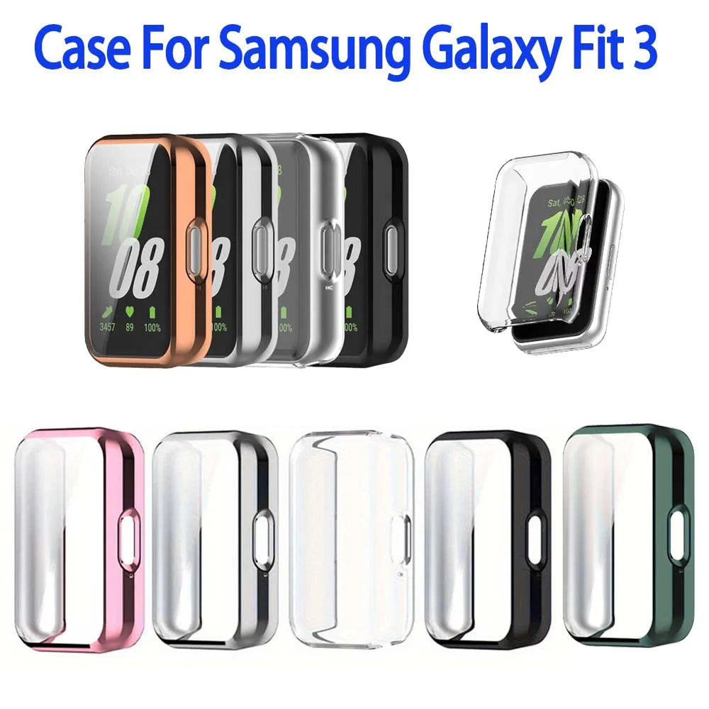 Samsung Galaxy Fit 3 Soft TPU Bumper Protective Case Cover Smartwatch Protective Case Oasis Select