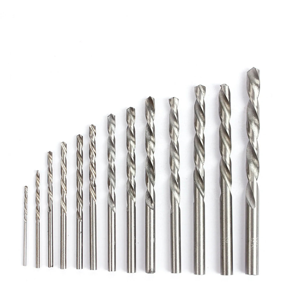 13Pcs High-Speed Steel Drill Bit Hard Metal HSS Twist Bit Stainless Steel Drilling Twist Drill Set with Storage Case Oasis Select type1