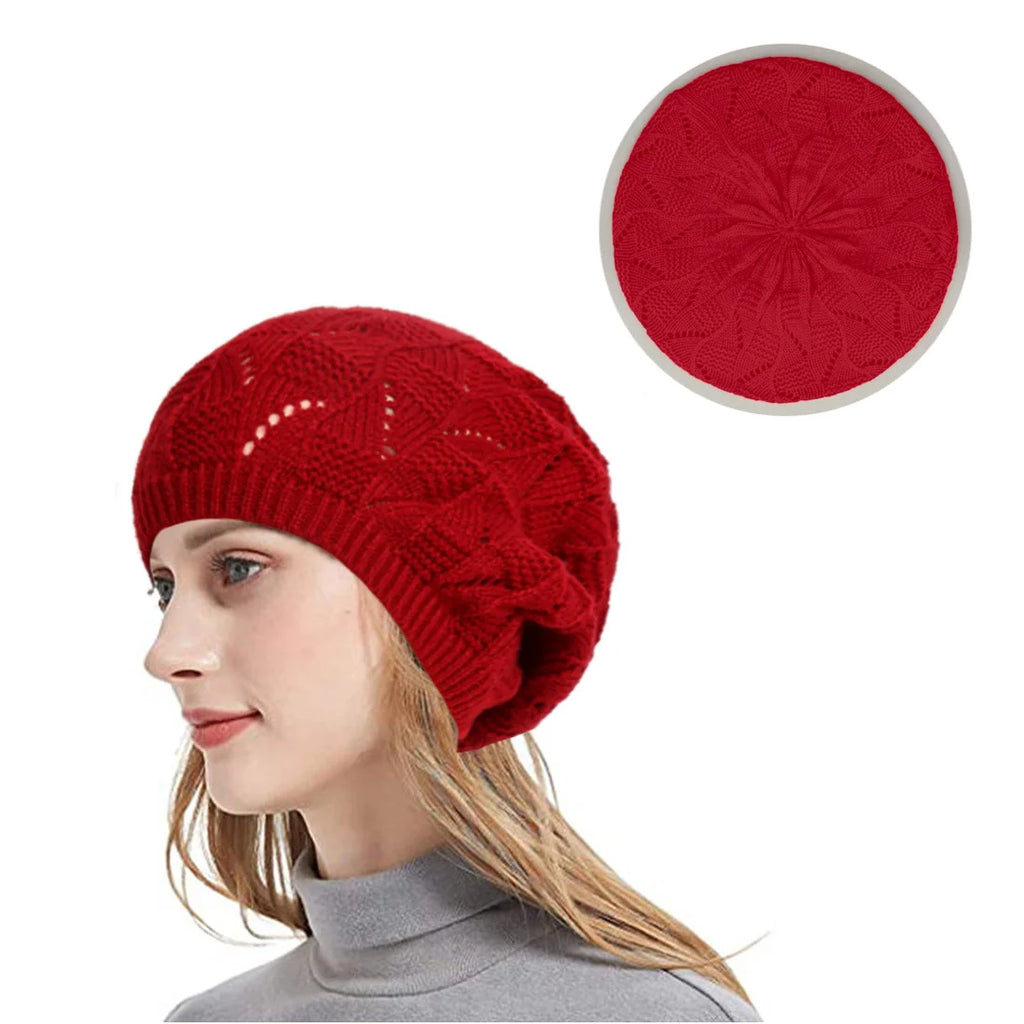 Mesh breathable beret, lightweight and soft artist hat, fresh and artistic bud hat Oasis Select