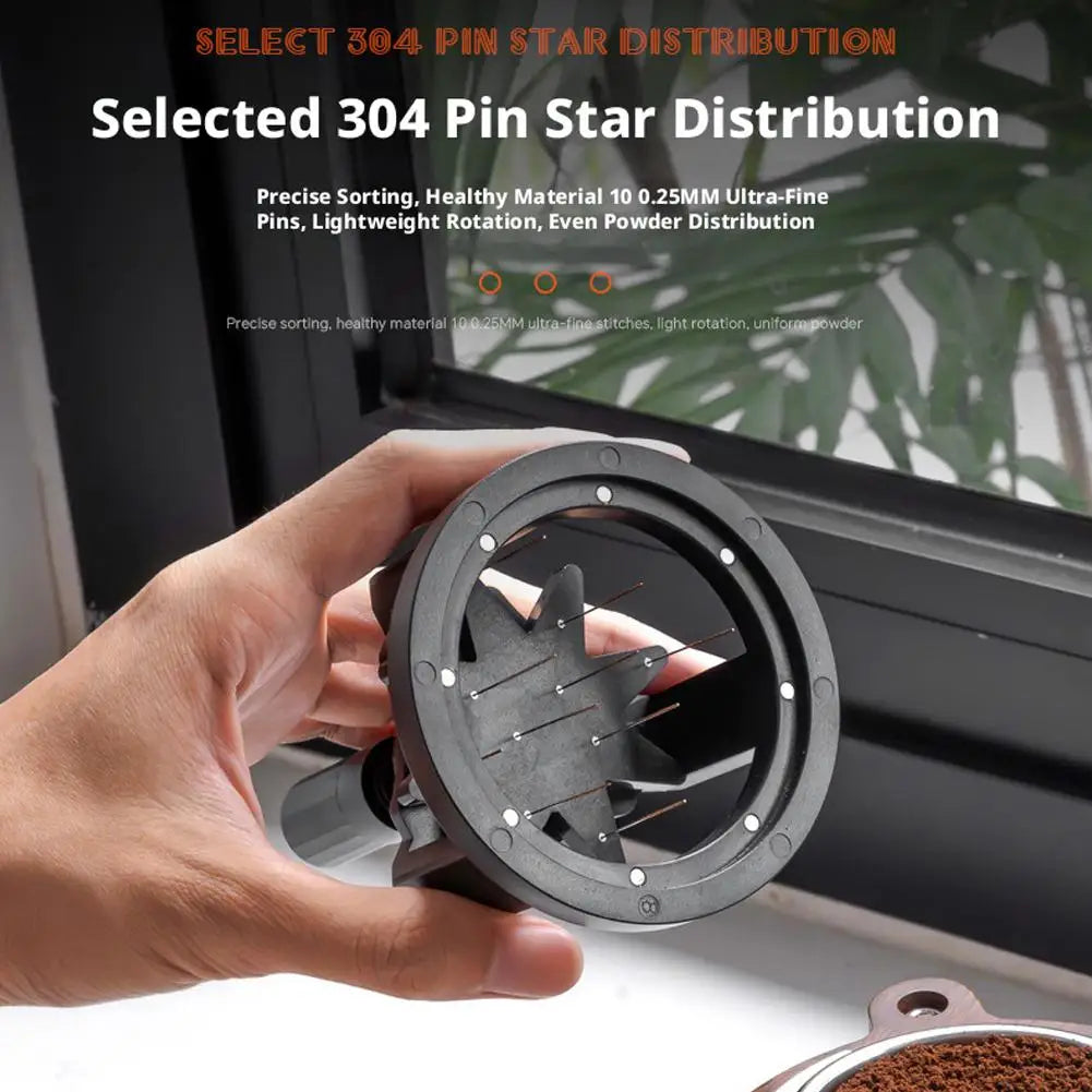 Magnetic WDT Tools Rotary 51mm 53mm 58mm Espresso Stirrer Needle Distributor & Espresso Tamper Coffee Maker Barista Tools Oasis Select