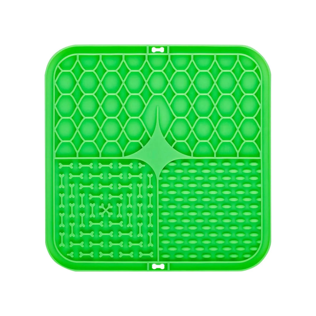 Silicone Dog Lick Mat – Slow Feeder & Bath Anxiety Relief Dog Lick Mat Oasis Select Green One Size