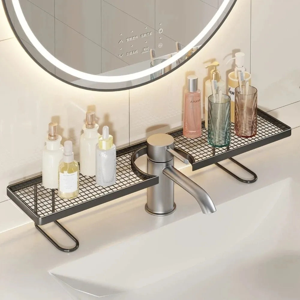 No-Drill Over-Sink Mesh Storage Rack | Kitchen & Bathroom