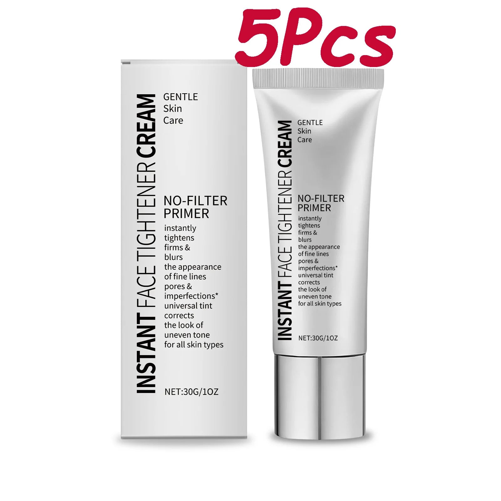 Face Tighten Cream Face Primer Moisturizer Pre-Makeup Isolation Hydrating Base Smoothing Fine Lines Firming Brightening Face Ski Oasis Select 5 x 30g Boxed