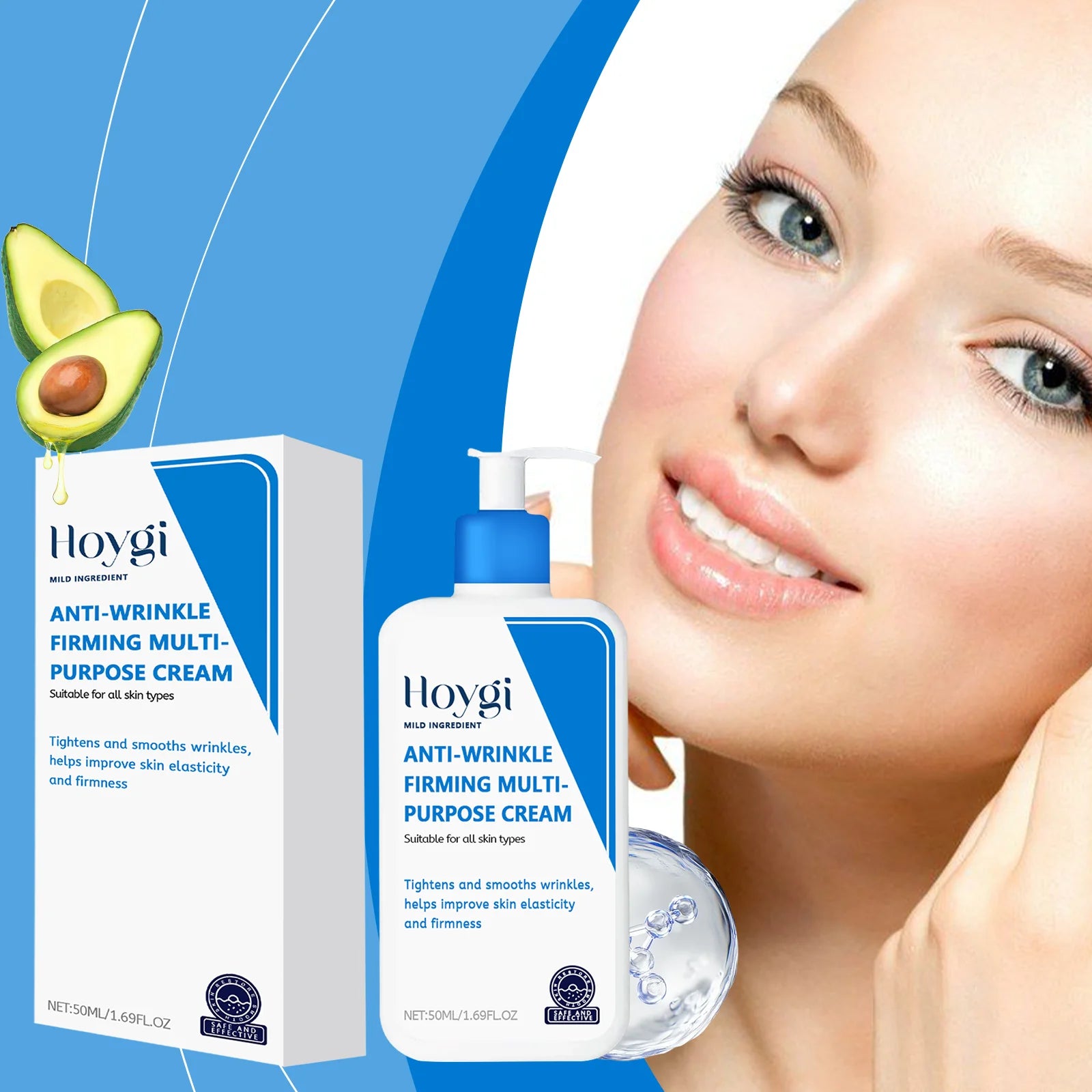 Hoygi Hyaluronic Acid Cream – Anti-Wrinkle Face Moisturizer