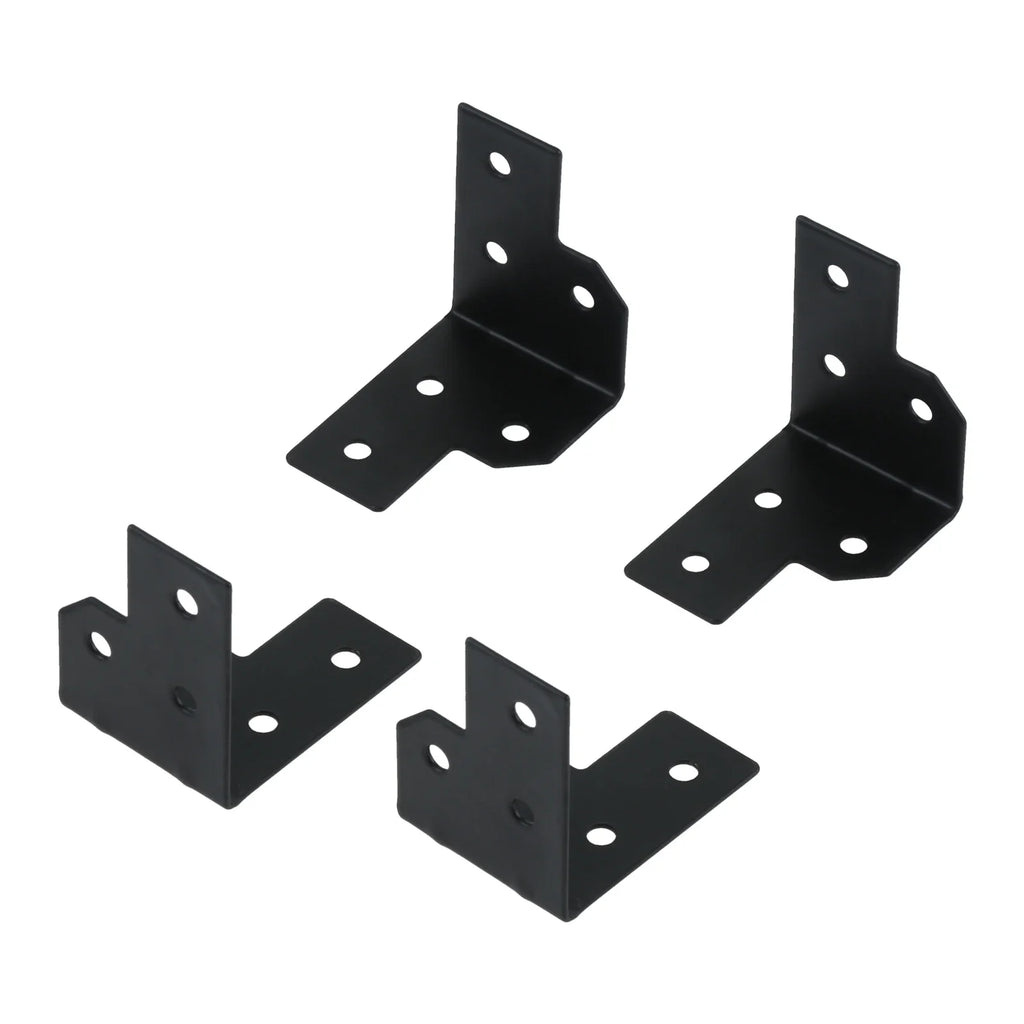 4-Pack Metal Corner Brackets for Flight Case & Wood Box Protection