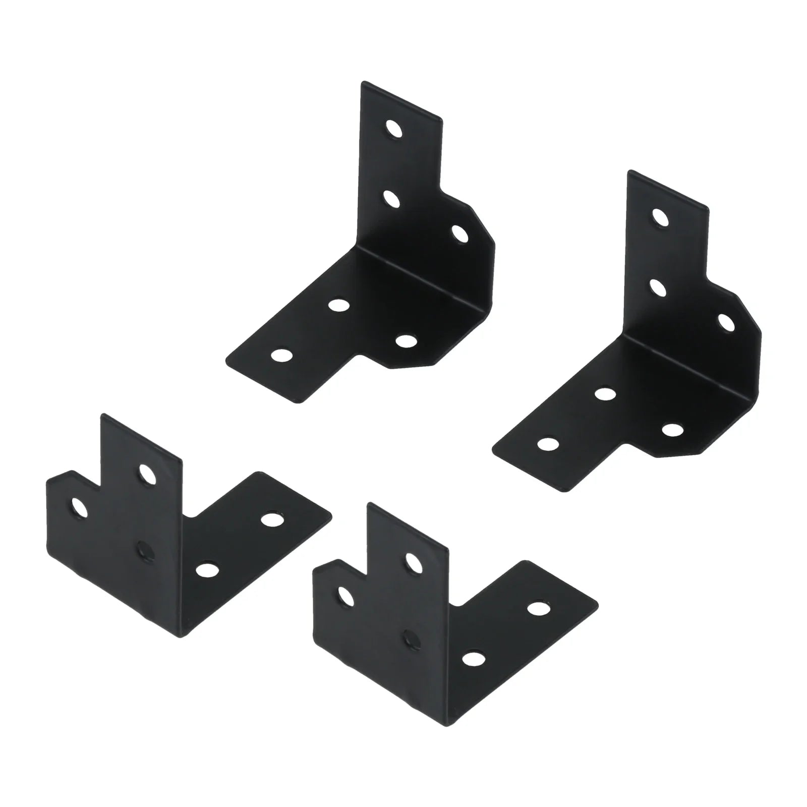 4-Pack Metal Corner Brackets for Flight Case & Wood Box Protection