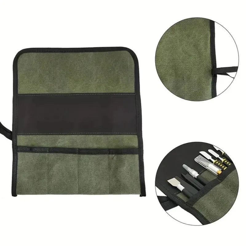 1pcs Lightweight and Portable Wrench Tool Storage Bag Electrician Tool Roll Bag Repair Wrench Storage Oasis Select