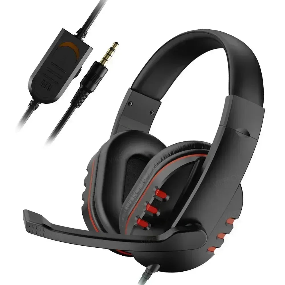 New Upgrade Wired Headset Gamer with Mic Noise Cancelling Headphones For PC Computer Laptop PS4 PS5 Nintendo Tablet Earphones Oasis Select